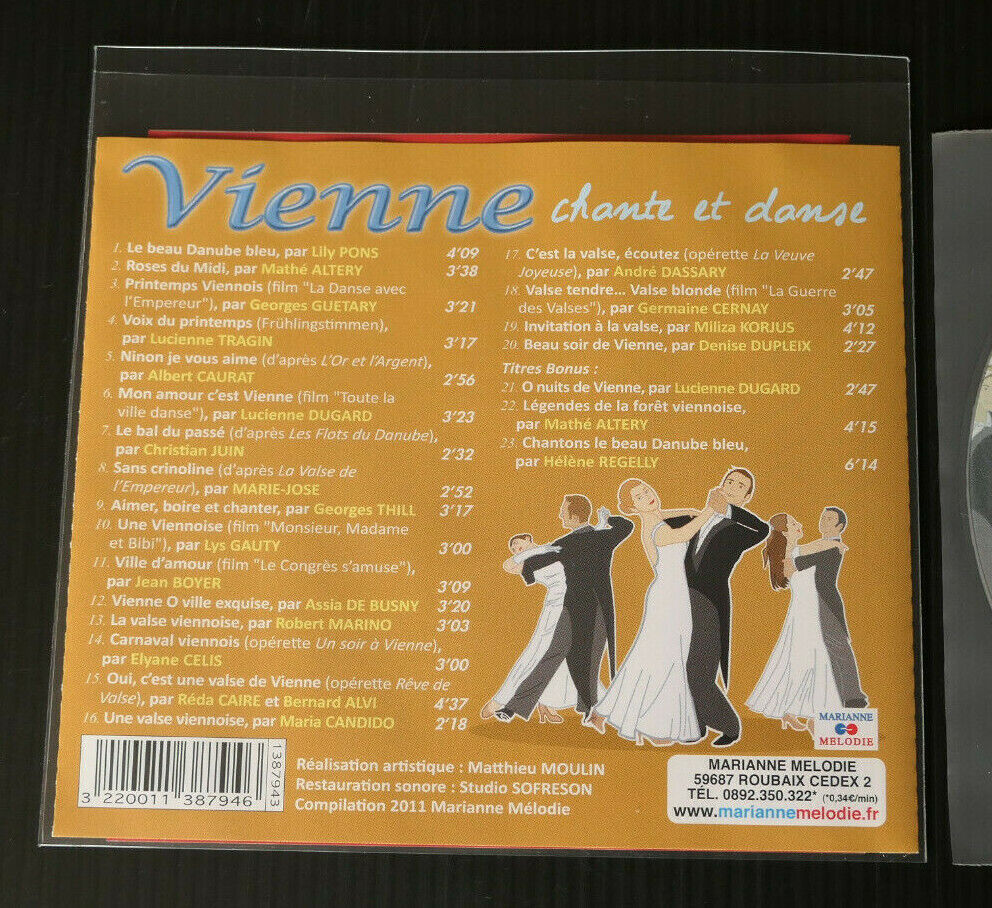 CD VIENNE CHANTE ET DANSE / COMPILATION 23 TITRES / 2011