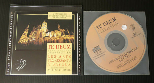 CD TE DEUM MARC-ANTOINE CHARPENTIER / LES ARTS FLORISSANTS A BAYEUX / 1994