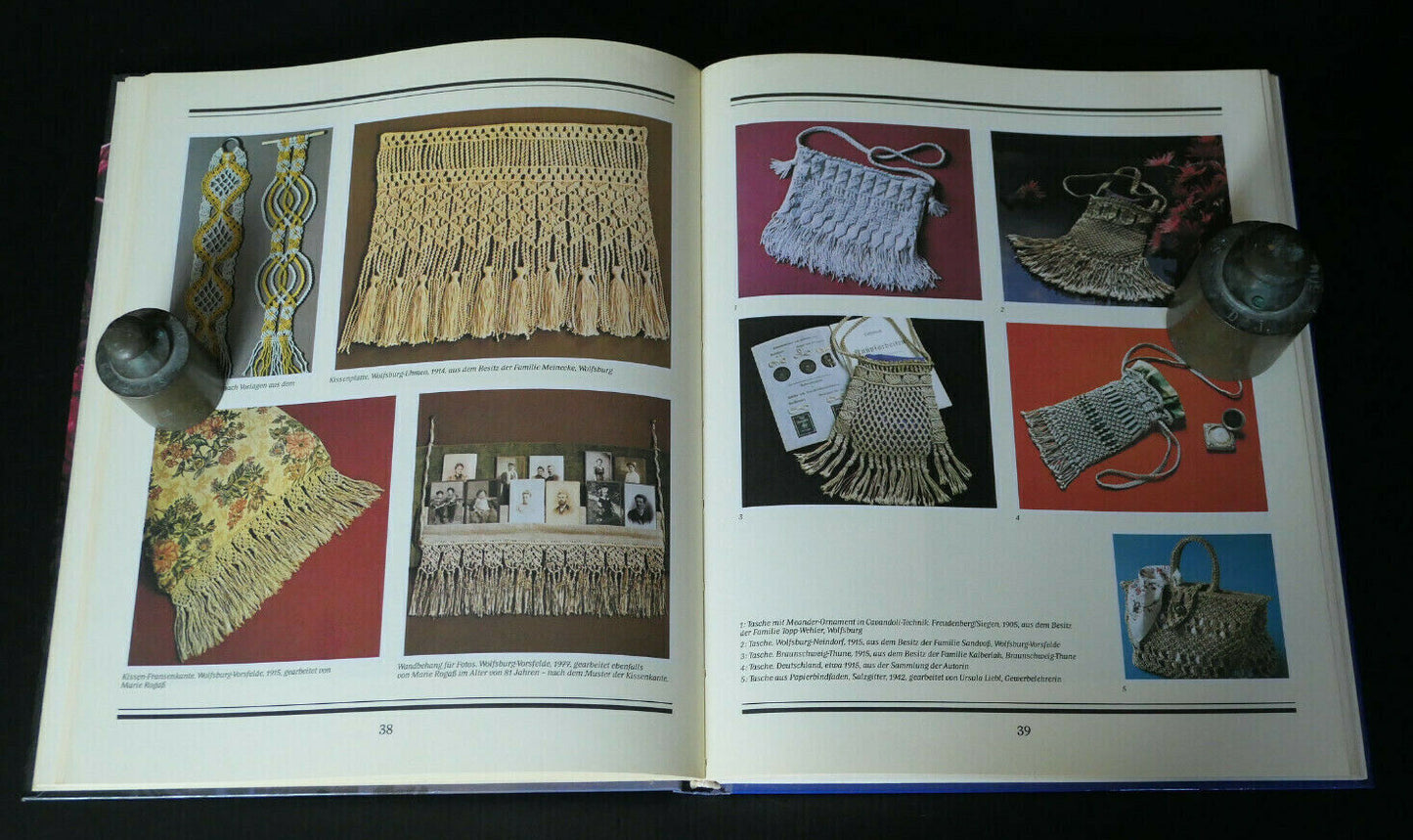 EVA ANDERSEN / MAKRAMEE ALS KUNST UND HOBBY / ARTISANAT TISSAGE VINTAGE 1980