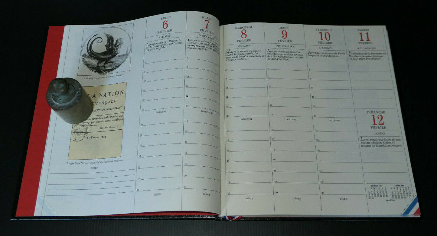 AGENDA DU BICENTENAIRE 1789-1989 / ROGER PINSON / REVOLUTION FRANCAISE