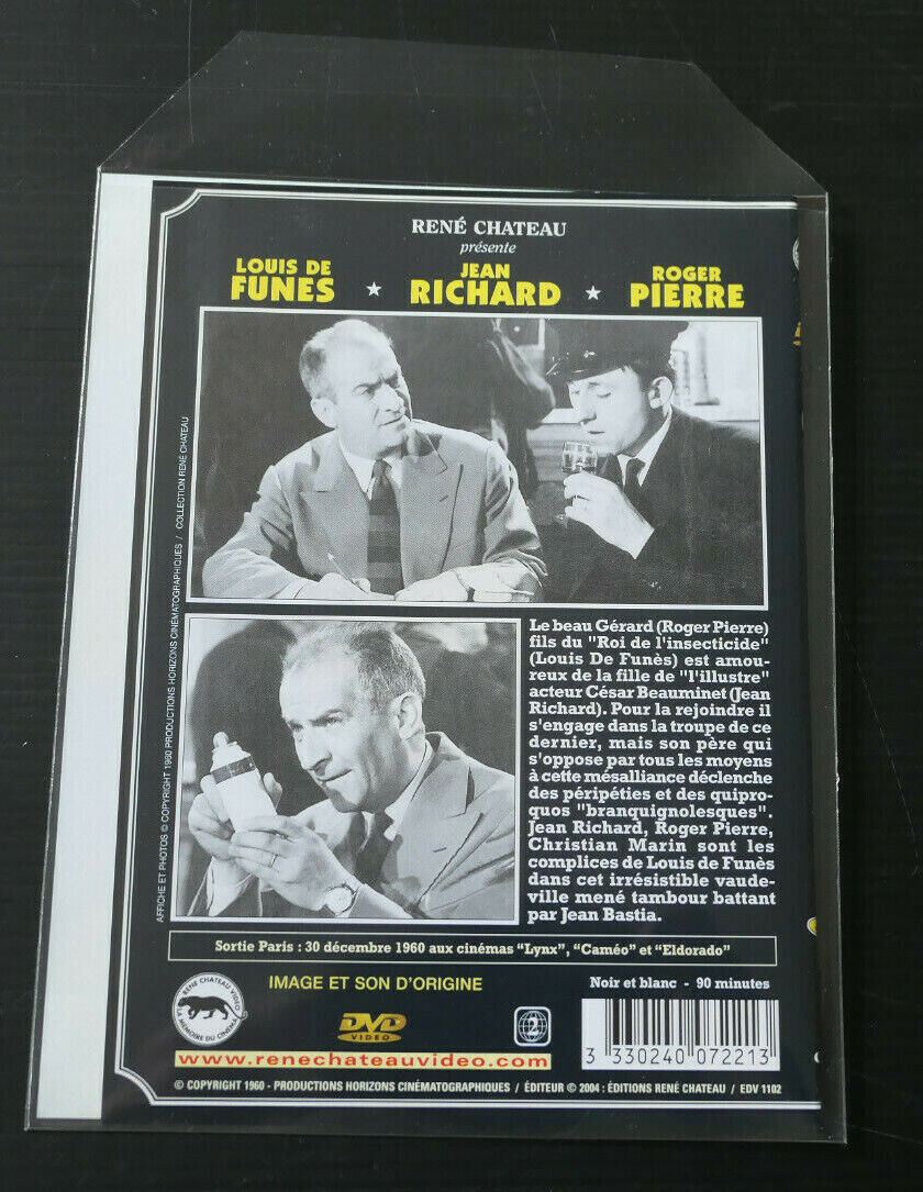 DVD RENE CHATEAU / LES TORTILLARDS / LOUIS DE FUNES ROGER PIERRE JEAN RICHARD