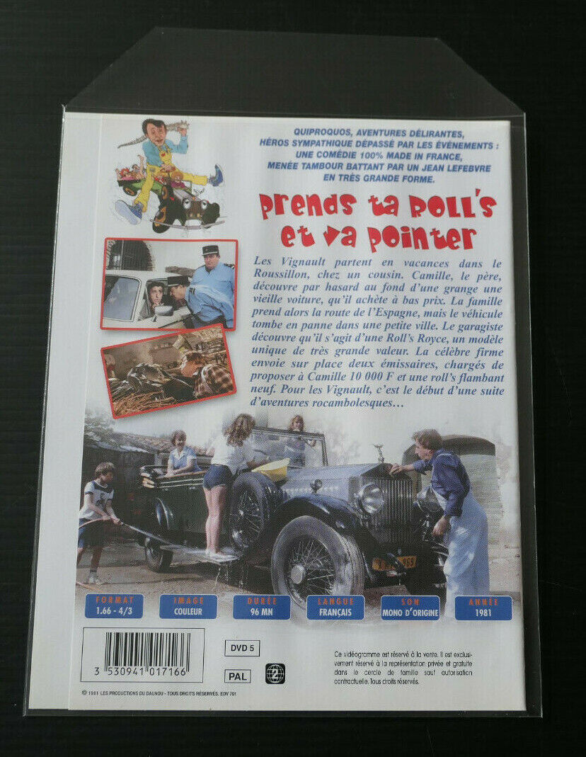 DVD JEAN LEFEBVRE / PRENDS TA ROLL'S ET VA POINTER (1981)