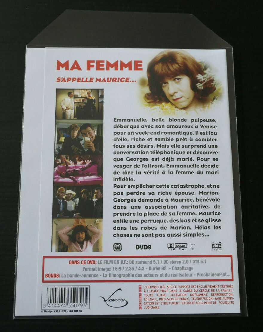 DVD MA FEMME S'APPELLE MAURICE / JEAN-MARIE POIRE