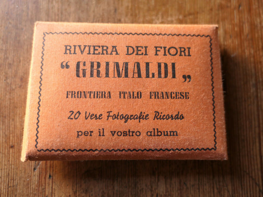 ANCIENNE POCHETTE 20 PHOTOS SOUVENIR NOIR & BLANC RIVIERA DEI FIORI GRIMALDI