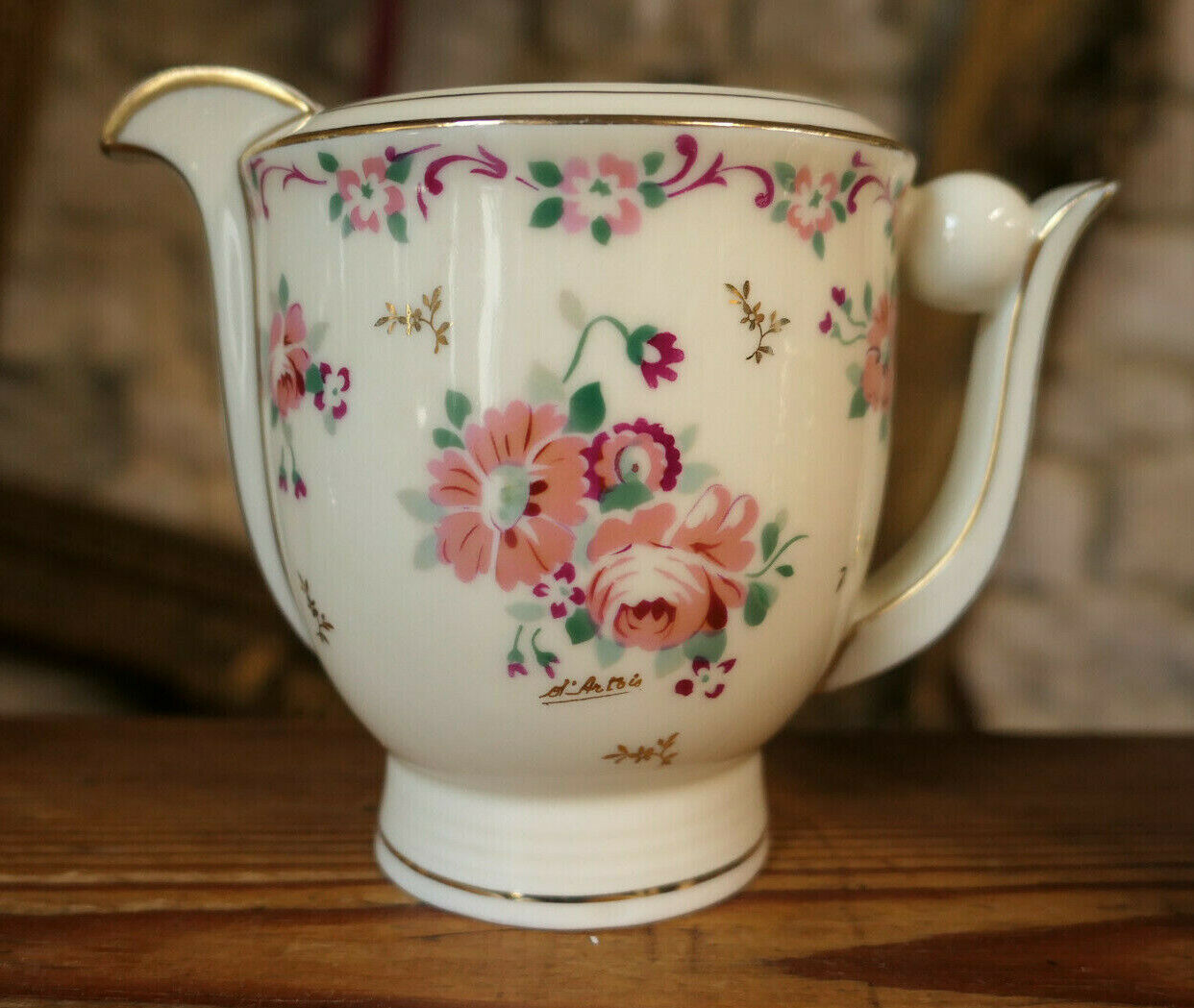 SERVICE A THE OU CAFE EN PORCELAINE DE LIMOGES D'ARTOIS ANCIENNE FABRIQUE ROYALE