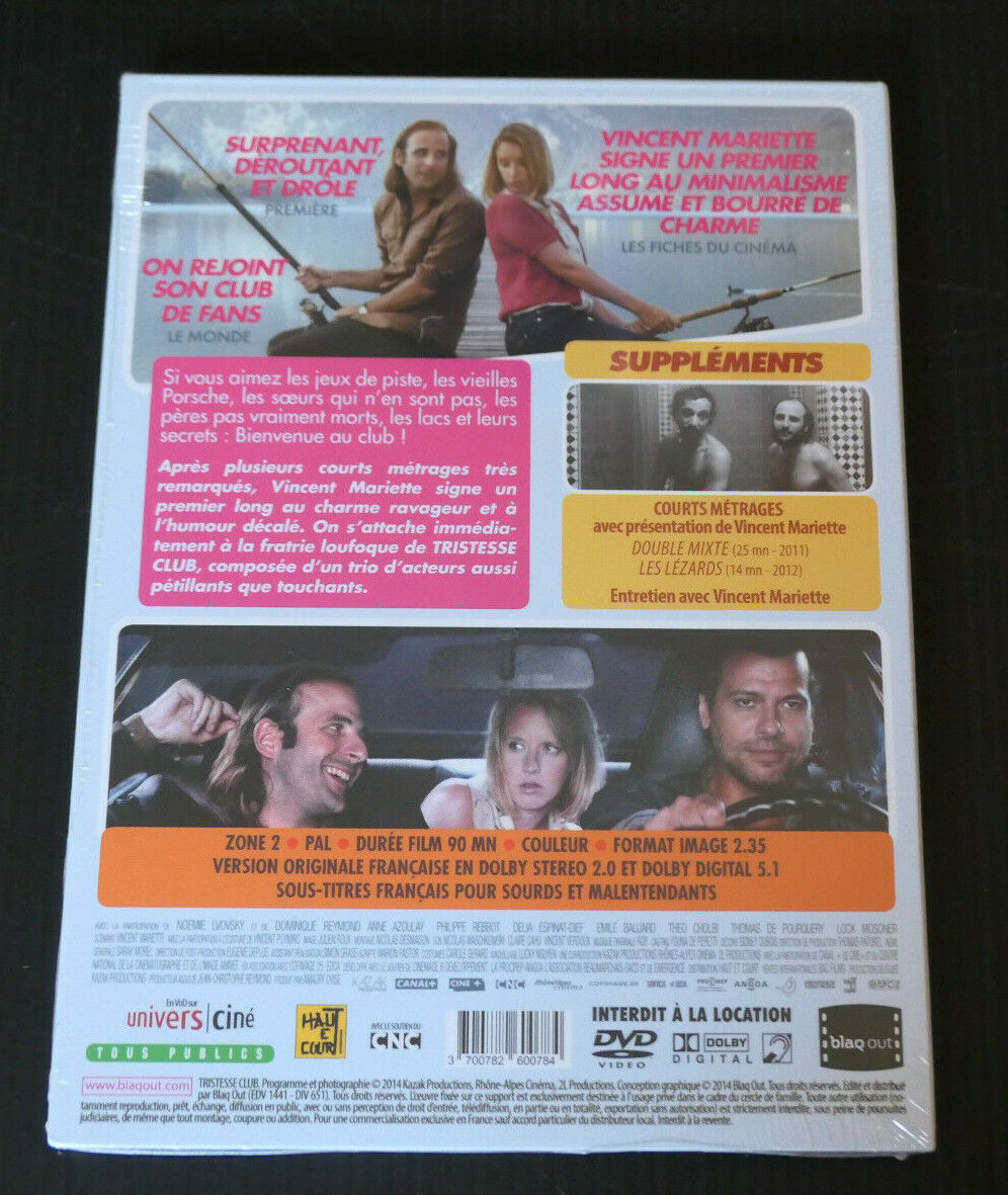 DVD TRISTESSE CLUB / LUDIVINE SAGNIER LAURENT LAFITTE / VINCENT MARIETTE / 2014