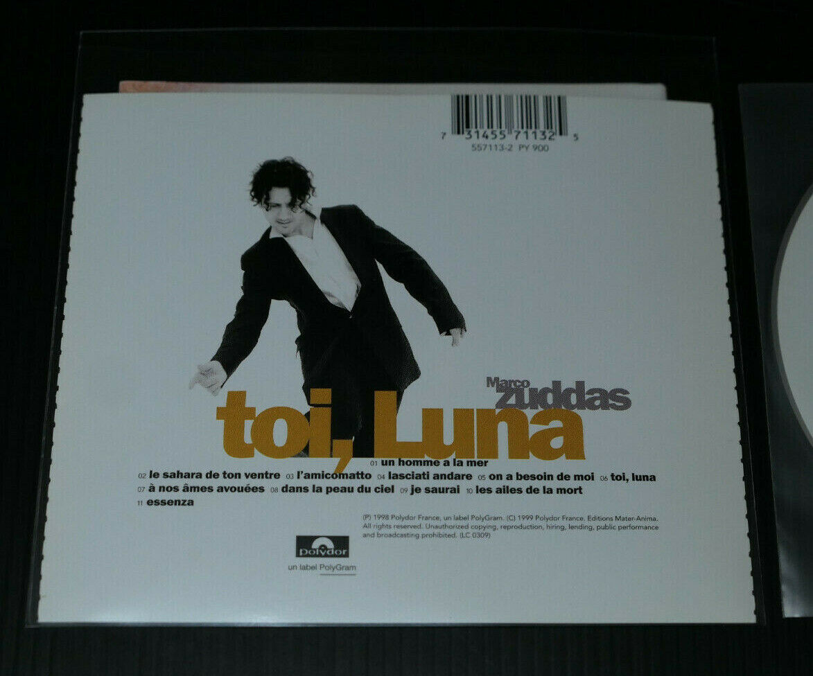 CD MARCO ZUDDAS / TOI LUNA / 1999