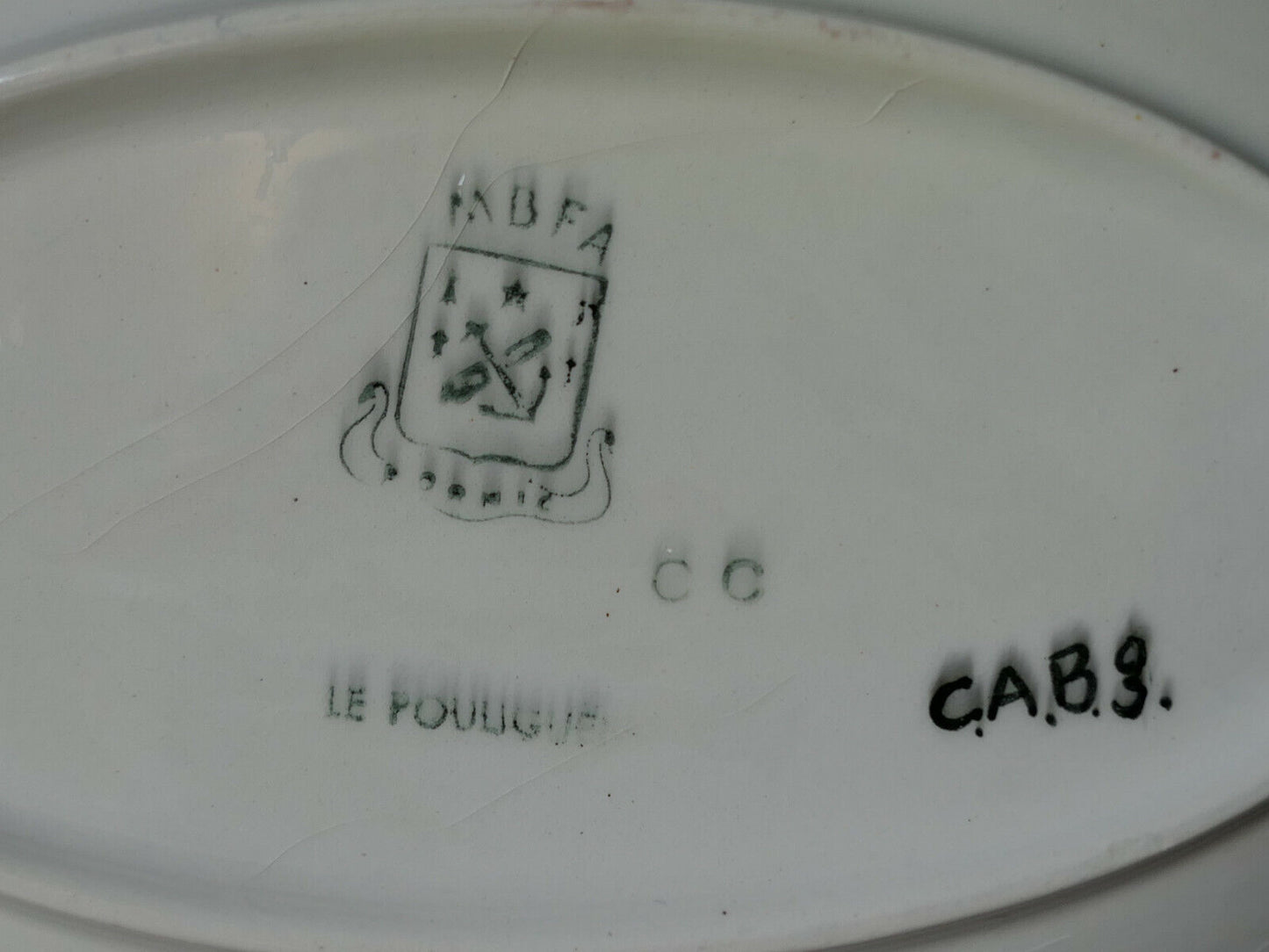 PETIT PLAT COUPELLE OU RAVIER EN FAIENCE / MBFA PORNIC LE POULIGUEN