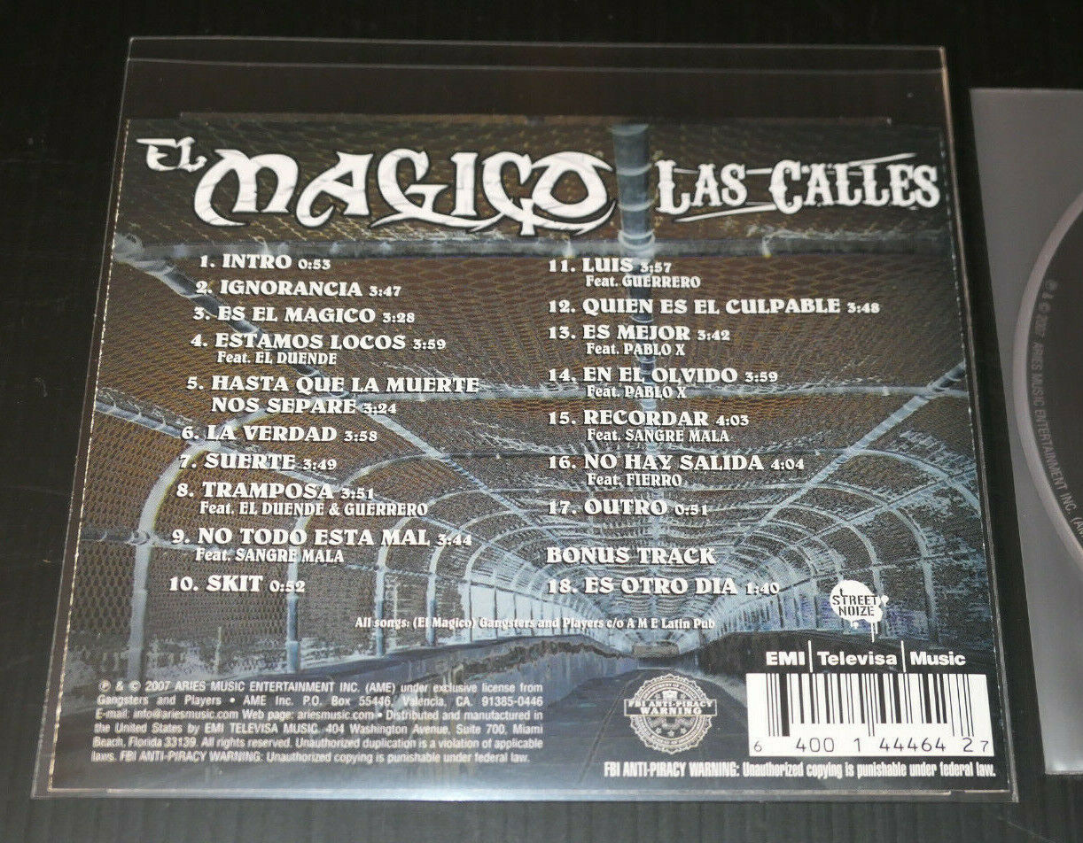 CD EL MAGICO / LAS CALLES / 2007