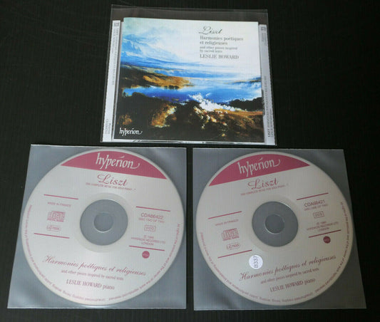 2CD LISZT / HARMONIES POETIQUES ET RELIGIEUSES / LESLIE HOWARD / HYPERION 1990