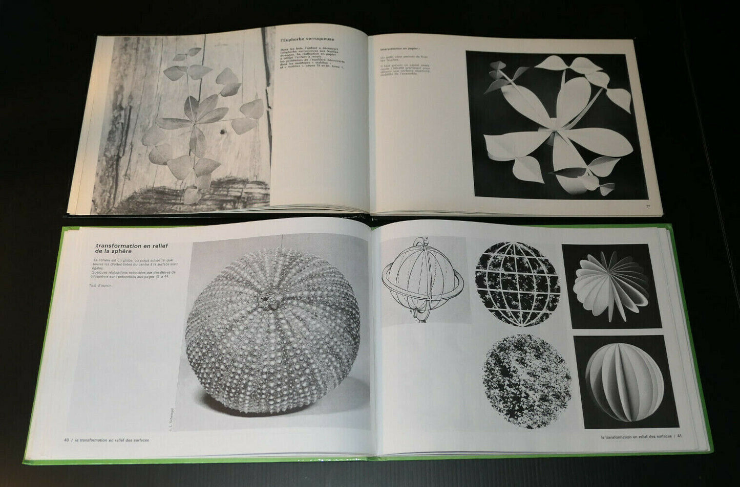 LA SCULPTURE EN PAPIER / LA FLORE / LA GEOMETRIE / A. CHABBERT / BORDAS 1972