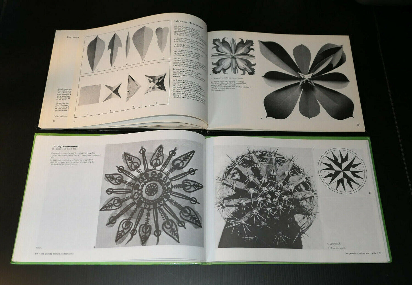 LA SCULPTURE EN PAPIER / LA FLORE / LA GEOMETRIE / A. CHABBERT / BORDAS 1972