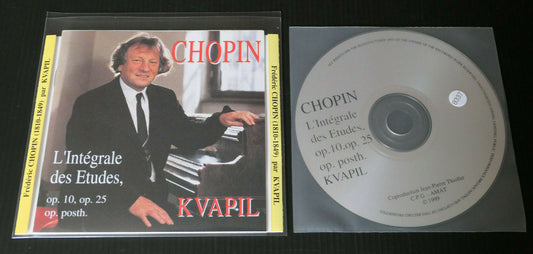 CD CHOPIN / KVAPIL / L'INTEGRALE DES ETUDES OP 10, 25, POSTH / 1999