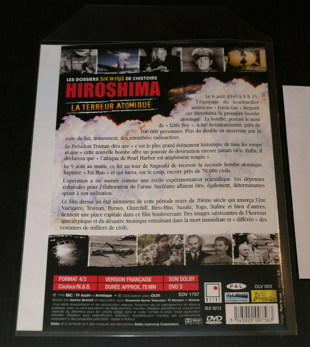 DVD HIROSHIMA LA TERREUR ATOMIQUE