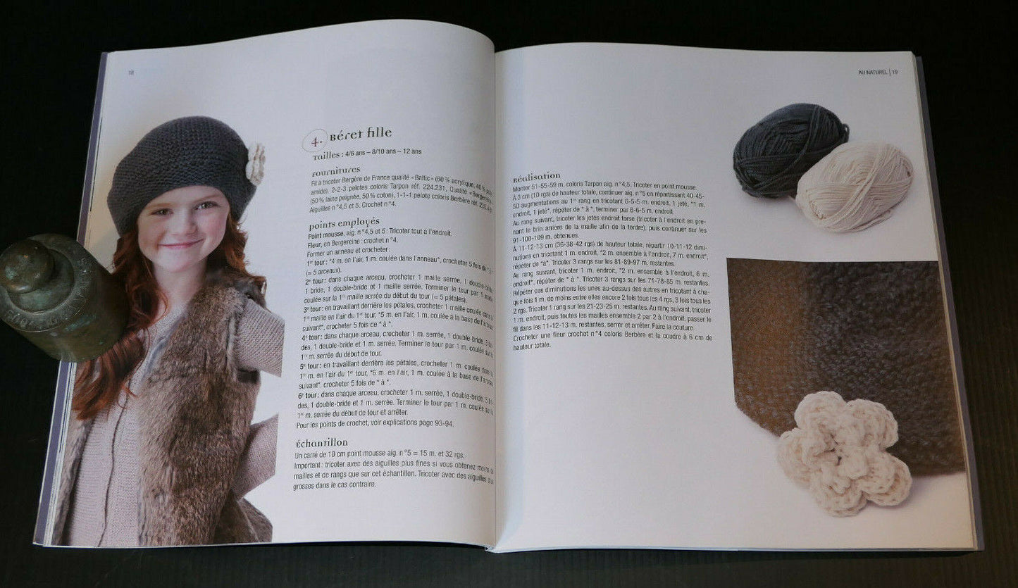 BONNETS BERETS ET CASQUETTES / 26 MODELES TRICOT CROCHET / MARIE-CLAIRE 2011