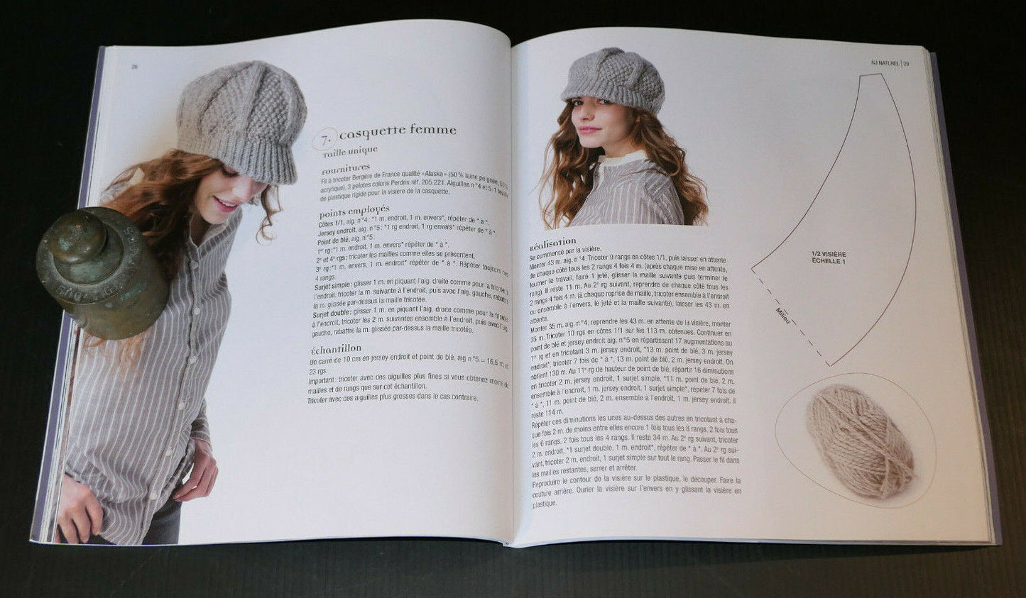 BONNETS BERETS ET CASQUETTES / 26 MODELES TRICOT CROCHET / MARIE-CLAIRE 2011