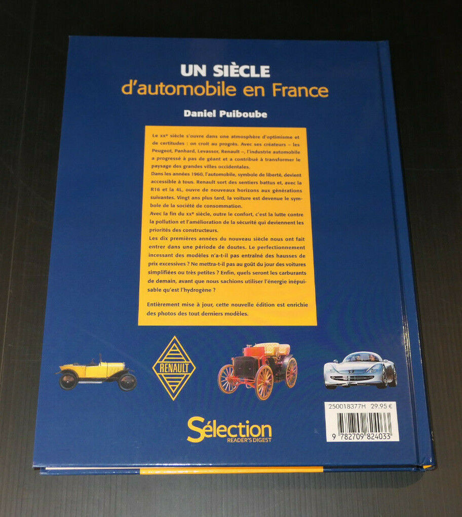 UN SIECLE D'AUTOMOBILE EN FRANCE / SELECTION READER'S DIGEST 2012 / HISTOIRE