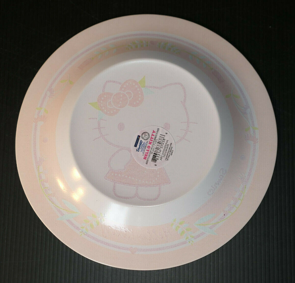 HELLO KITTY PLATE ASSIETTE 19CM SANRIO LICENSE 2013 OFFICIAL ARC LUMINARC FRANCE