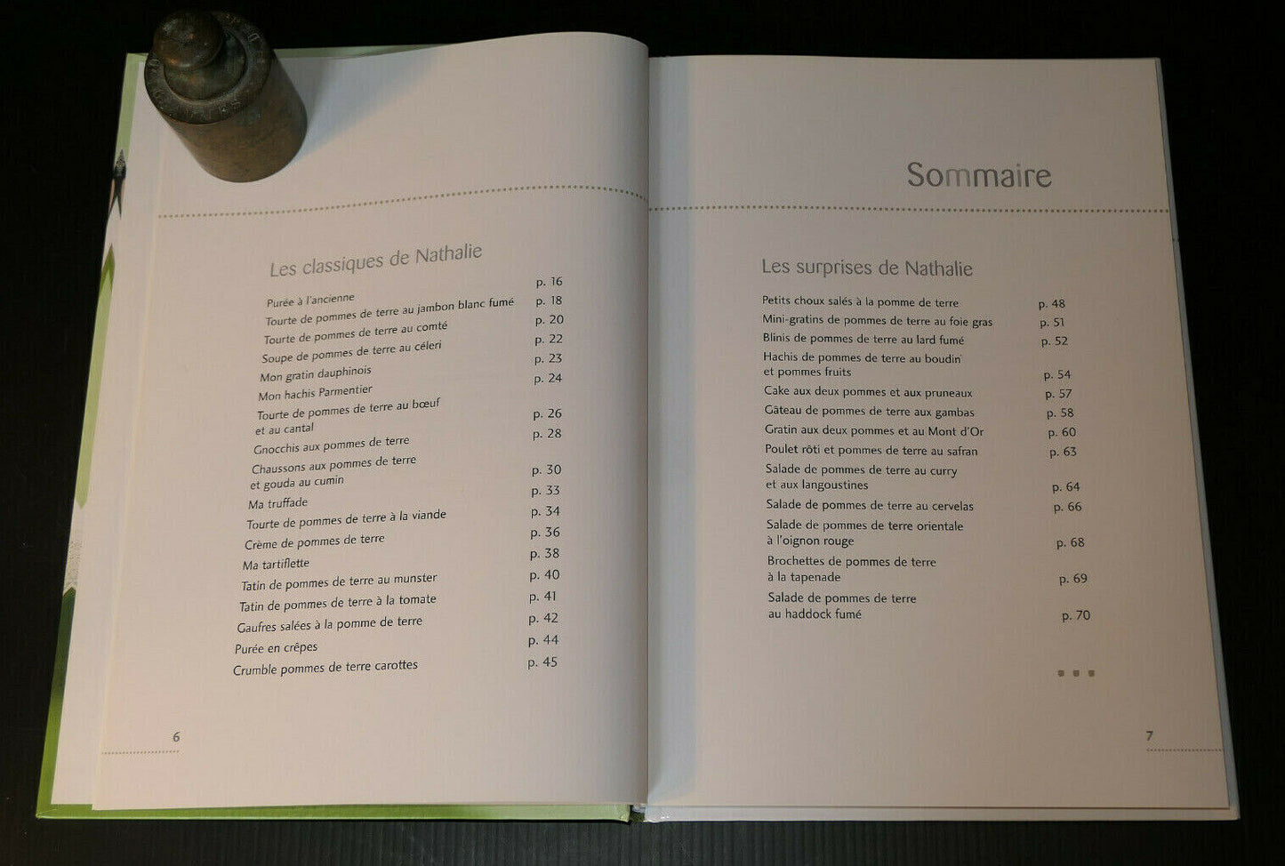 LES POMMES DE TERRE / NATHALIE COMBIER / MINERVA RECETTES CUISINE PHOTOS / 2005
