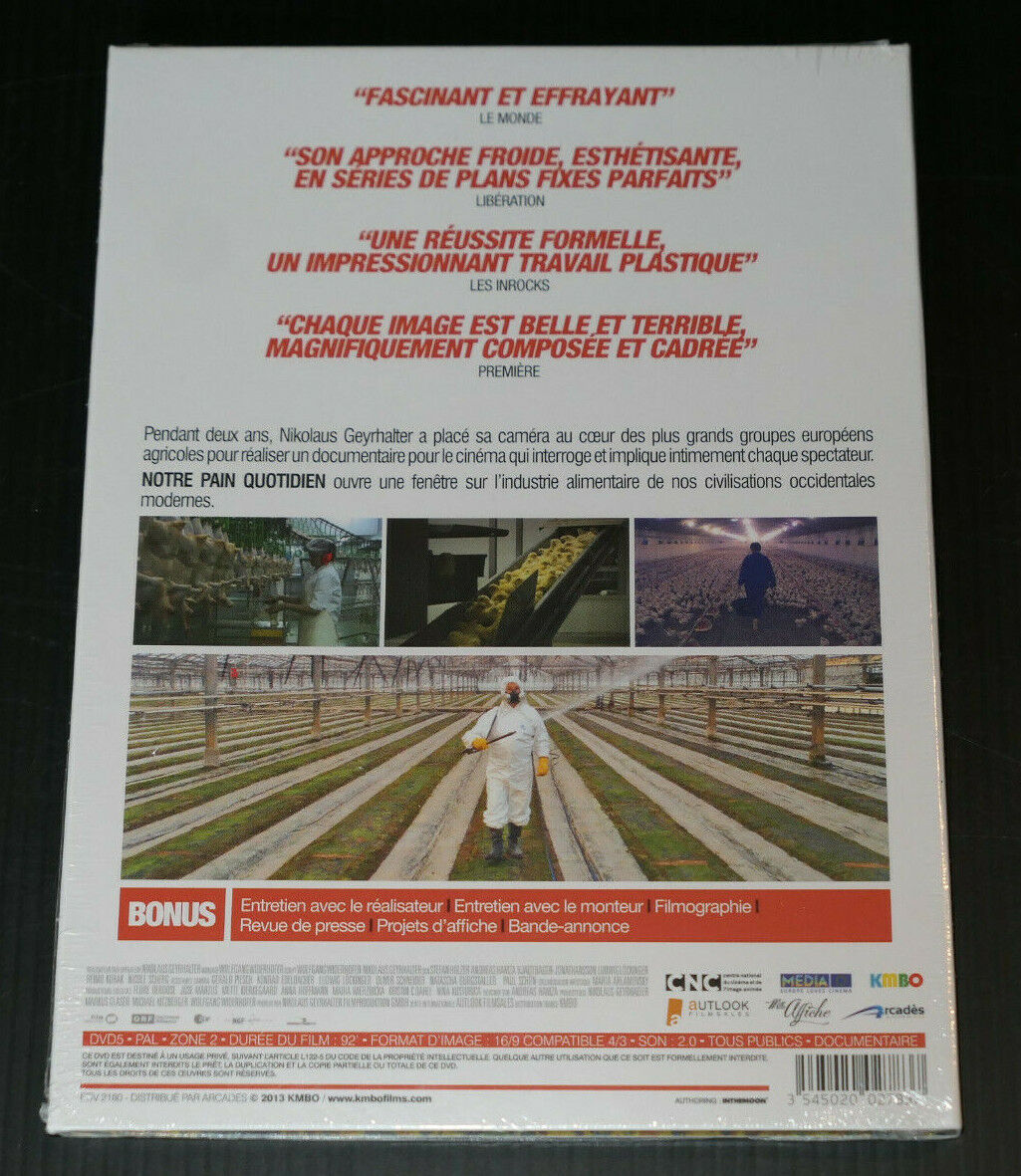 DVD NOTRE PAIN QUOTIDIEN / AGRICULTURE INDUSTRIE ALIMENTAIRE / KMBO