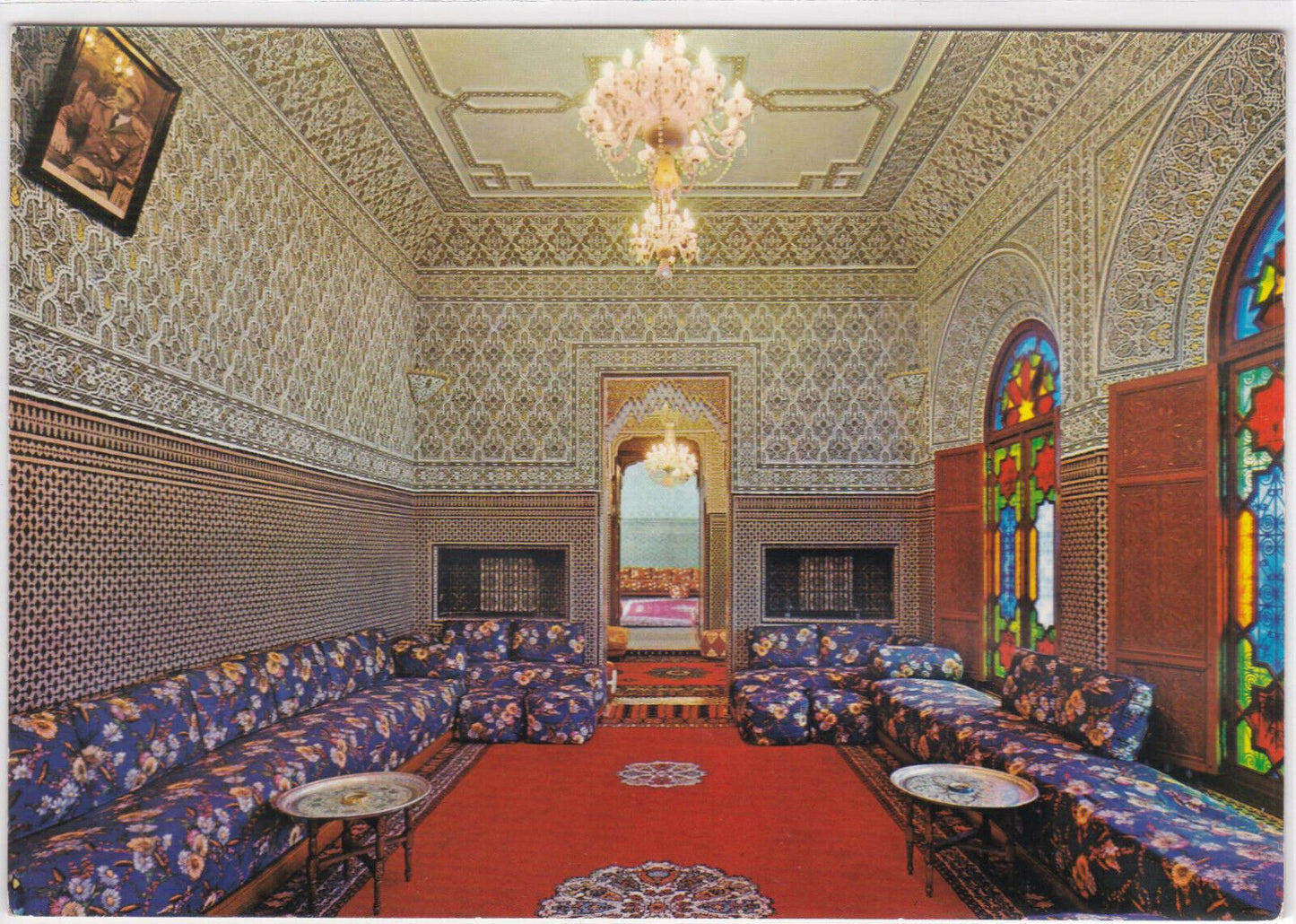 COLOR POSTCARD CPSM MOROCCO MEKNES PALAIS BOUAYAD 