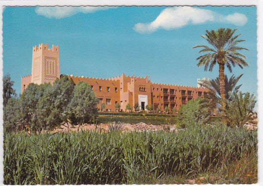 COLOR POSTCARD CPSM MOROCCO ERFOUD GRAND HOTEL DU SUD 