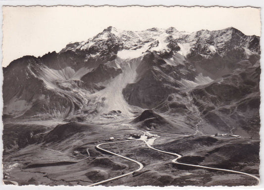 BLACK &amp; WHITE POSTCARD CPSM COL DU LAUTARET OVERVIEW