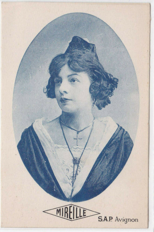 OLD ADVERTISING POSTCARD CPA MIREILLE CHARCUTERIE FOOD 