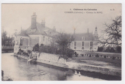CARTE POSTALE ANCIENNE CPA CHATEAUX DU CALVADOS COMMES CHATEAU DU BOSQ