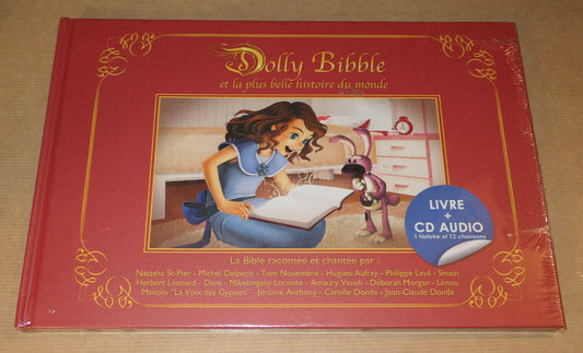 LIVRE + CD AUDIO DOLLY BIBBLE ET LA PLUS BELLE HISTOIRE DU MONDE