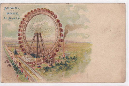 CARTE POSTALE ANCIENNE COULEUR CPA GRANDE ROUE DE PARIS