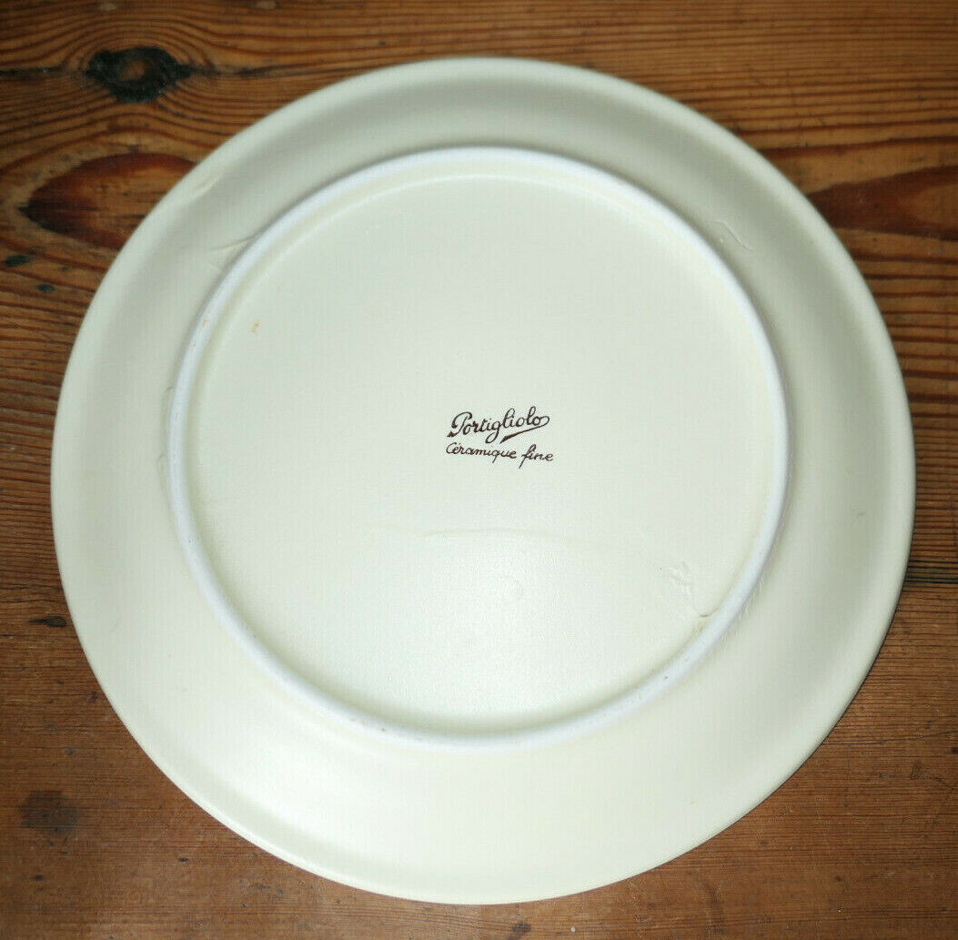 ASSIETTE DECORATIVE FAIENCE CERAMIQUE FINE CORSICA CORSE PORTIGLIOLO