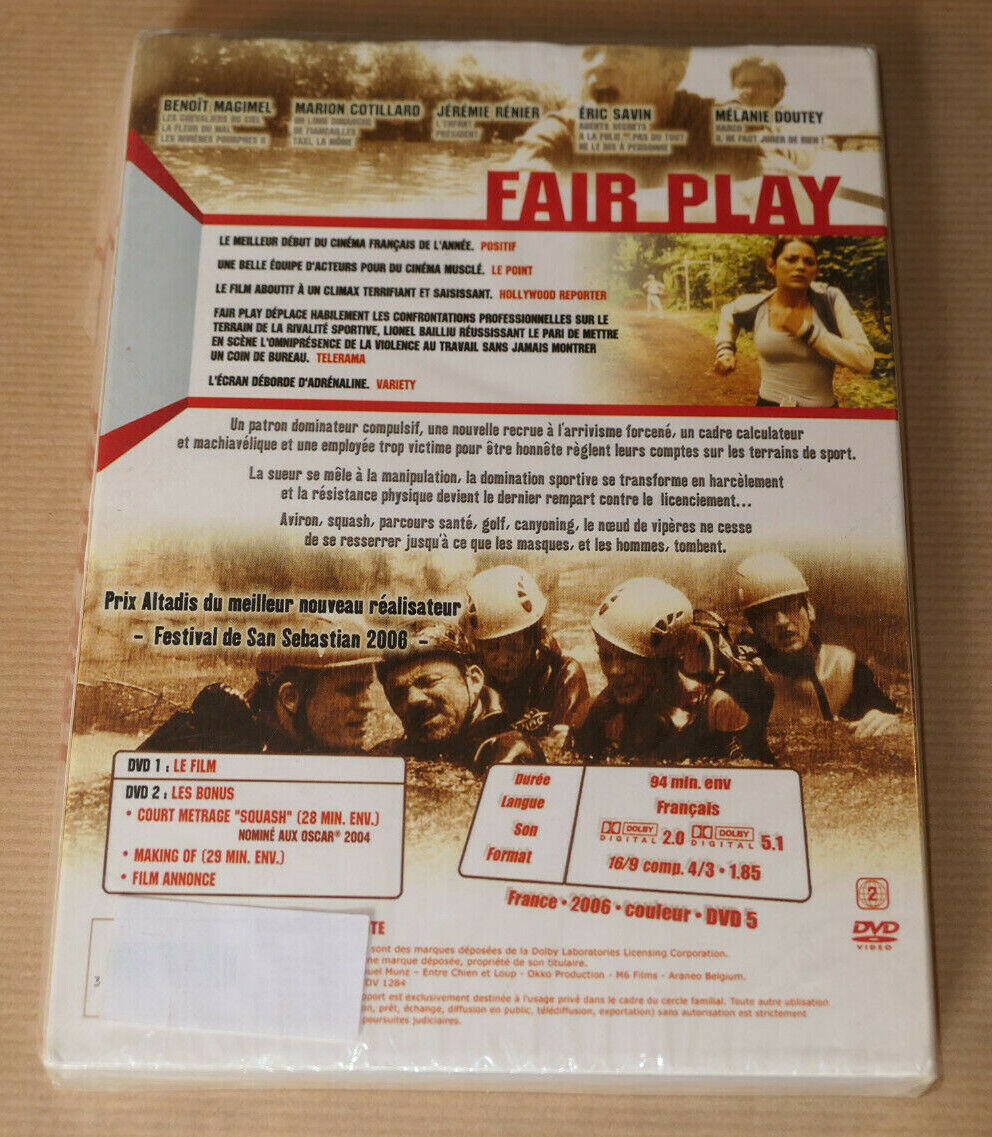 DVD FAIR PLAY / LIONEL BAILLIU / BENOIT MAGIMEL MARION COTILLARD MELANIE DOUTEY