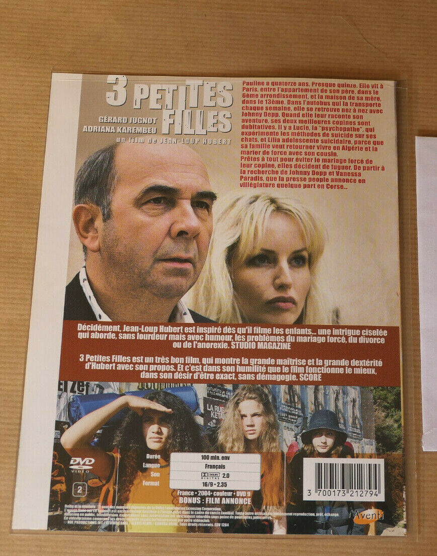 DVD 3 PETITES FILLES / GERARD JUGNOT / ADRIANA KAREMBEU / 2004