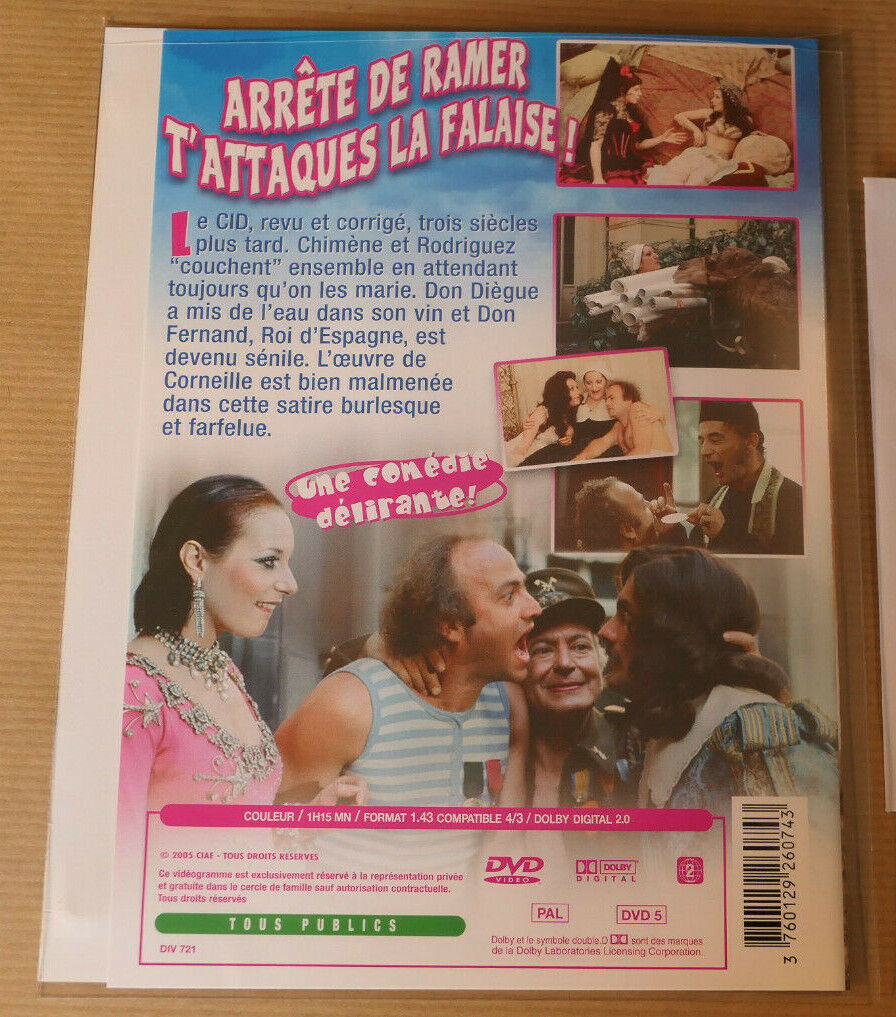 DVD ARRETE DE RAMER T'ATTAQUES LA FALAISE ! / GELIN GALABRU LAFONT HALLER