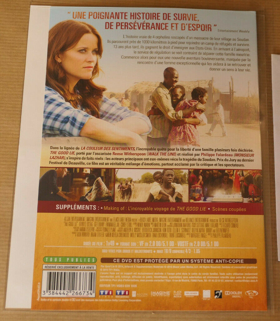 DVD THE GOOD LIE / REESE WITHERSPOON / 2014