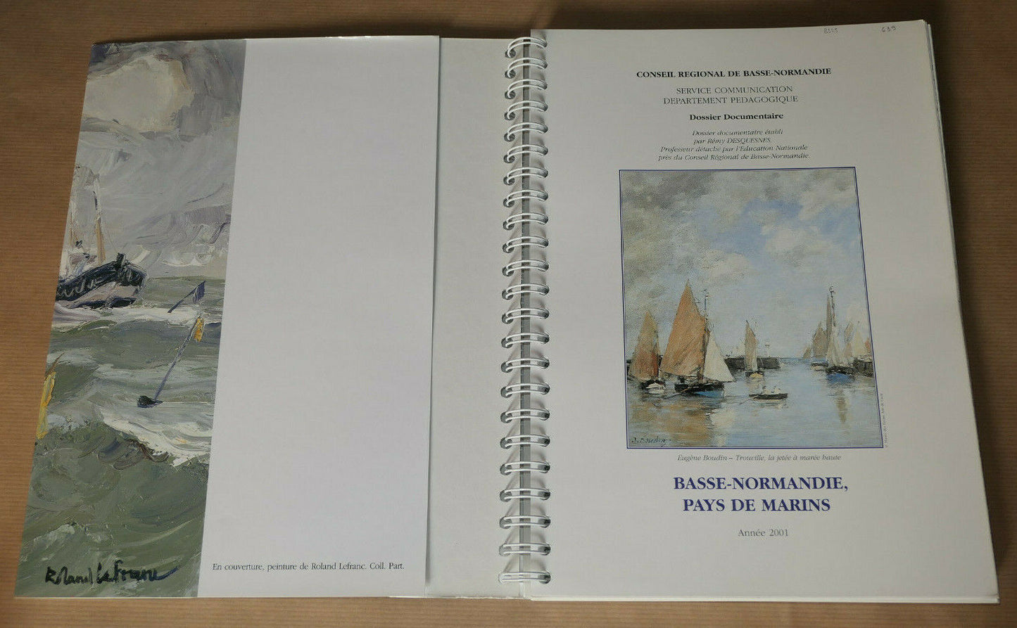 BASSE-NORMANDIE PAYS DE MARINS / DOSSIER DOCUMENTAIRE 2001 / MARINE PORTS
