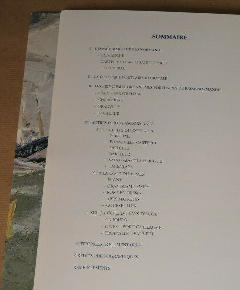 BASSE-NORMANDIE PAYS DE MARINS / DOSSIER DOCUMENTAIRE 2001 / MARINE PORTS