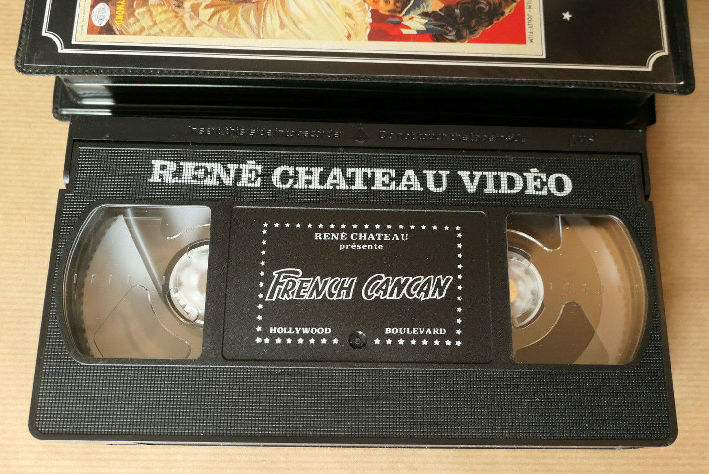 VHS CASSETTE VIDEO RENE CHATEAU FRENCH CANCAN JEAN GABIN ARNOUL FELIX RENOIR