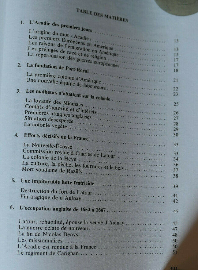 HISTOIRE DES ACADIENS / BONA ARSENAULT / FIDES 1994 / ACADIE GASPESIE