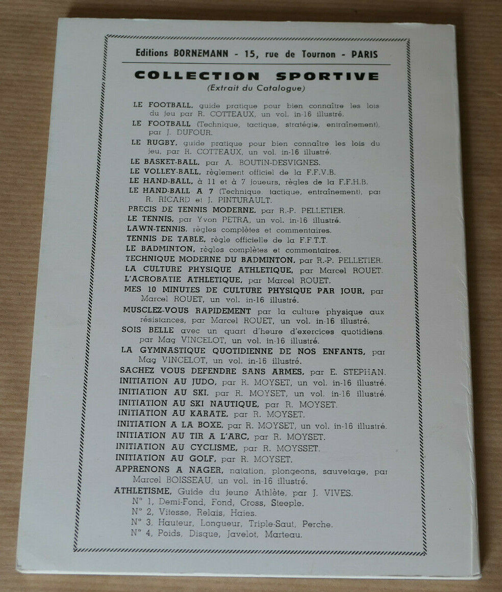 INITIATION AU SKI NAUTIQUE / RENE MOYSET / SPORTS SB BORNEMANN 1966