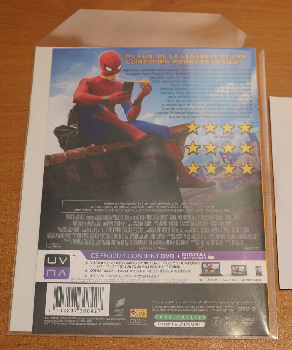 DVD SPIDER-MAN HOMECOMING / SPIDERMAN / 2017