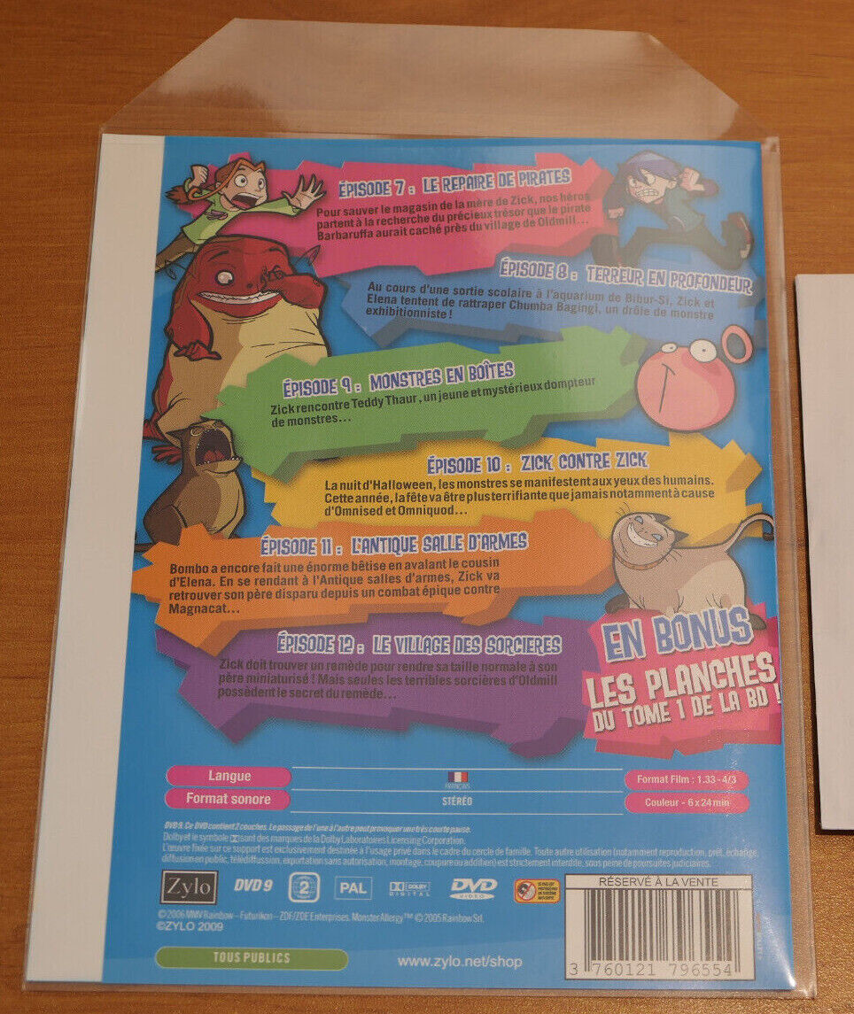 DVD MONSTER ALLERGY VOL. 2 / ZYLO 2009 / FRENCH