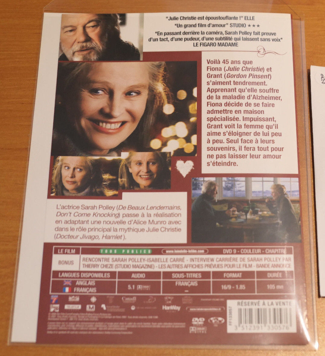 DVD LOIN D'ELLE / JULIE CHRISTIE / SARAH POLLEY / 2006