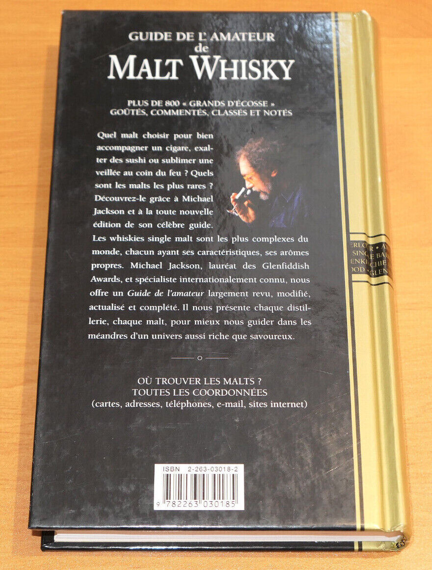 GUIDE DE L'AMATEUR DE MALT WHISKY / MICHAEL JACKSON / SOLAR 2000 / ALCOOL ECOSSE