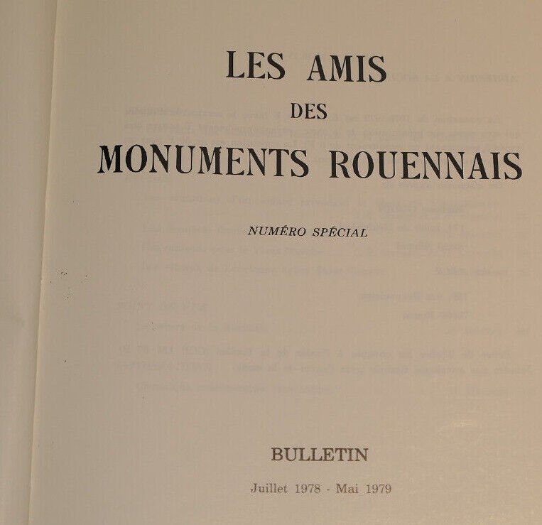 LE VIEUX-MARCHE DE ROUEN / LES AMIS DES MONUMENTS ROUENNAIS NUMERO SPECIAL 1979