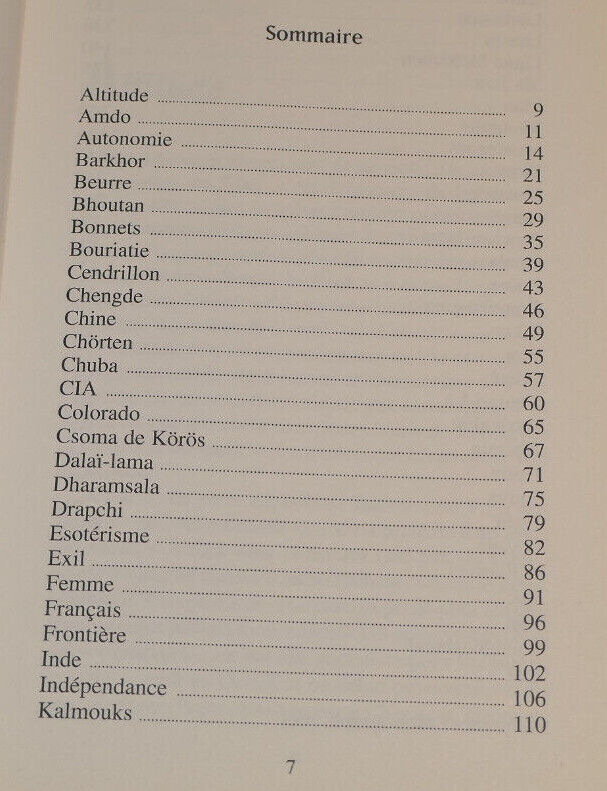 L'ABC-DAIRE DU TIBET / PHILIPPE PAQUET / REPORTAGES 2010