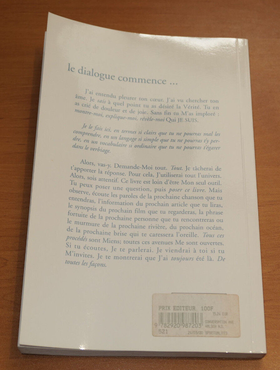 CONVERSATIONS AVEC DIEU / NEALE DONALD WALSCH ARIANE 1997 RELIGION SPIRITUALITE