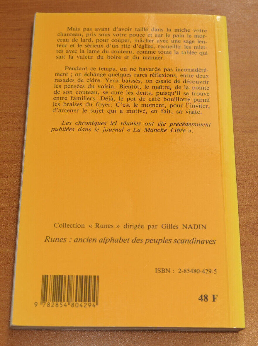 CHRONIQUES NORMANDES / LOUIS COSTEL / EDITIONS CHARLES CORLET NORMANDIE 1992