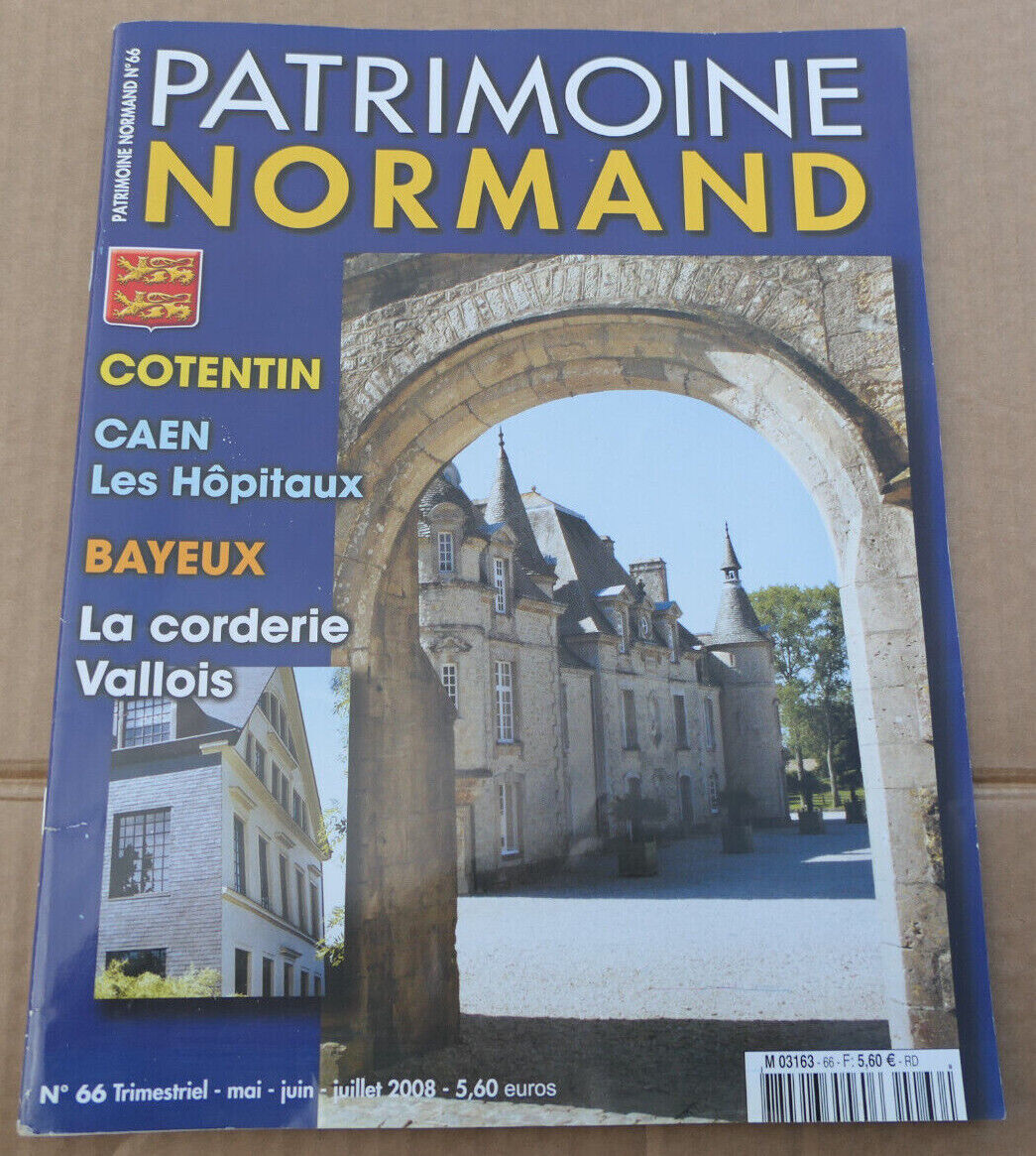PATRIMOINE NORMAND / LOT 4 REVUES 2007 NUMEROS 63 64 65 66 / HISTOIRE NORMANDIE